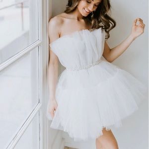 Millie Mini Gown - Light Ivory